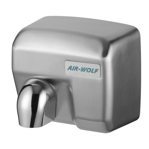 AIR-WOLF Warmluft-Händetrockner Serie E Sensor Stahl (gebürstet)